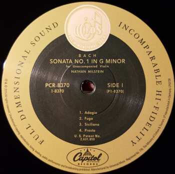 3LP/Set di cofanetti Johann Sebastian Bach: Partitas And Sonatas For Unaccompanied Violin
