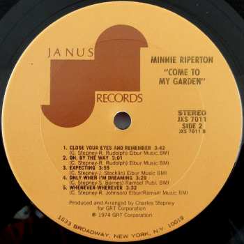 LP Minnie Riperton: Come To My Garden
