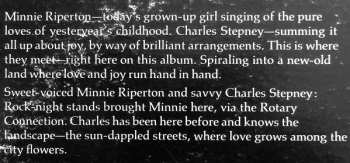 LP Minnie Riperton: Come To My Garden