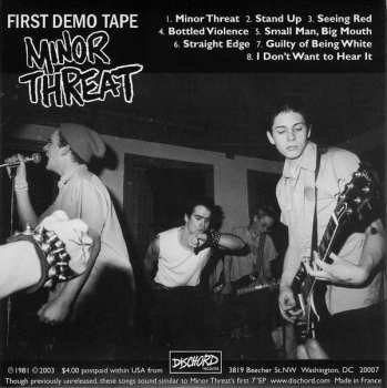 CD Minor Threat: First Demo Tape