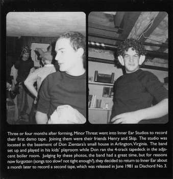 CD Minor Threat: First Demo Tape