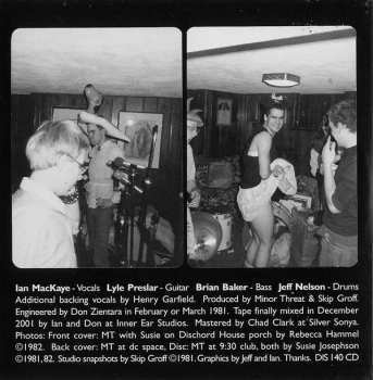 CD Minor Threat: First Demo Tape