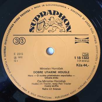 2LP Miroslav Horníček: Dobře Utajené Housle