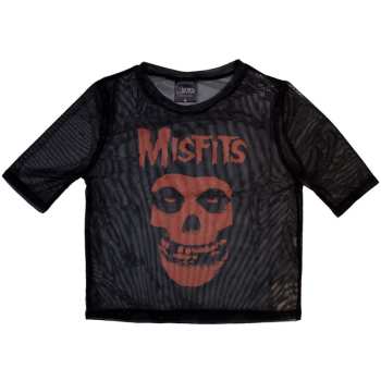 Merch Misfits: Donne Crop Top Orange Logo Misfits & Skull