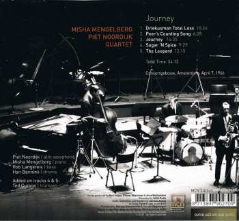 CD Misha Mengelberg Quartet: Journey (Live In Amsterdam 1966)