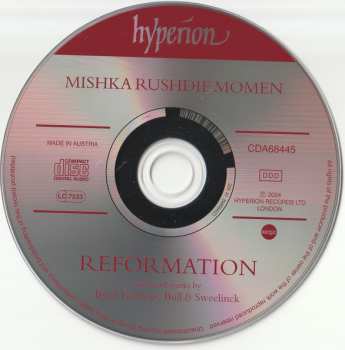 CD William Byrd: Reformation: Keyboard Works by William Byrd, Orlando Gibbons, John Bull & Jan Pieterszoon Sweelinck