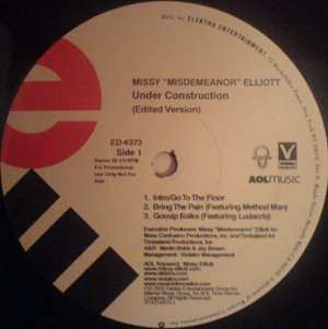 2LP Missy Elliott: Under Construction (Edited Version)