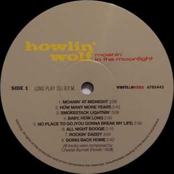LP Howlin' Wolf: Moanin' In The Moonlight LTD