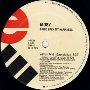 LP Moby: Bring Back My Happiness