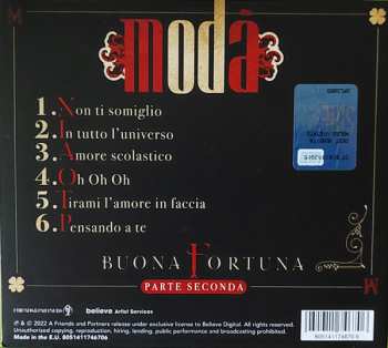 CD Modà: Buona Fortuna, Parte Seconda