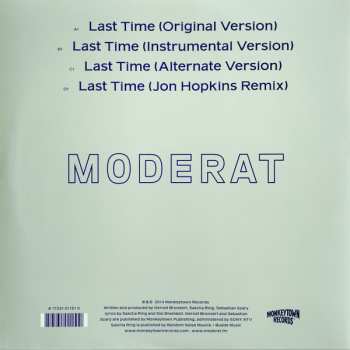 2EP Moderat: Last Time