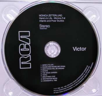 CD Monica Zetterlund: Here's To Life (Monica Z At Atlantis And Polar Studios)