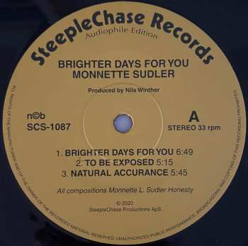 LP Monnette Sudler Sextet: Brighter Days For You