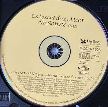 3CD/Set di cofanetti Montanara Chor: Es Löscht Das Meer Die Sonne Aus (Das Beste Aus 40 Jahren)