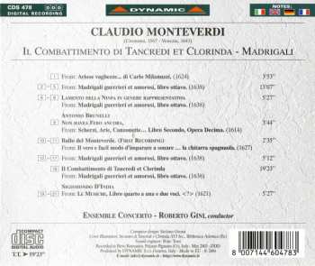 CD Claudio Monteverdi: Il Combattimento di Tancredi et Clorinda - Madrigali