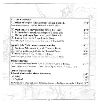 CD Claudio Monteverdi: Il Combattimento di Tancredi et Clorinda - Madrigali