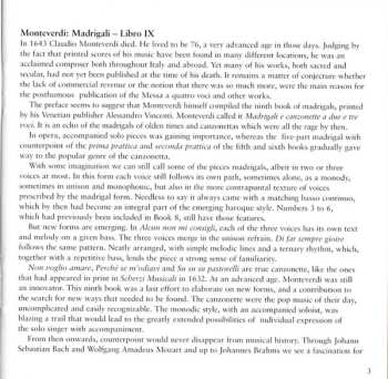 CD Claudio Monteverdi: Madrigali - Libro IX