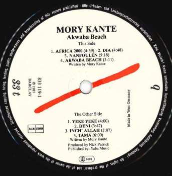 LP Mory Kanté: Akwaba Beach