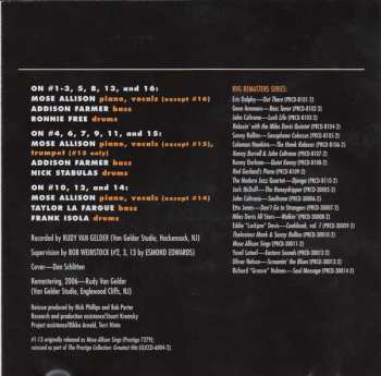 CD Mose Allison: Mose Allison Sings