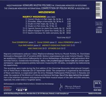 CD Moritz Moszkowski: The Stanislaw Moniuszko International Competition Of Polish Music In Rzeszów  2019, Vol. 3