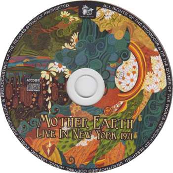 CD Mother Earth: Live In New York 1971