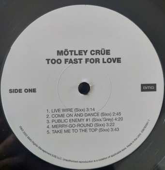 LP Mötley Crüe: Too Fast For Love