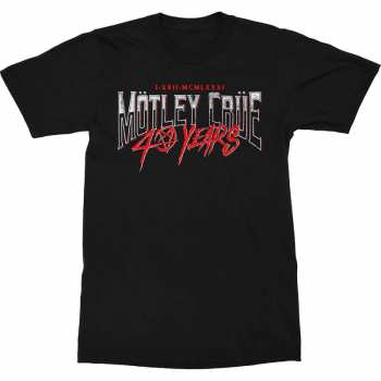 Merch Mötley Crüe: Maglietta 40 Years 