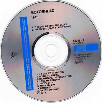 2CD/Set di cofanetti Motörhead: 1916 / March Ör Die