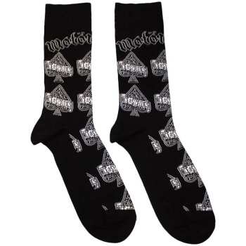 Merce Motörhead: Motorhead Unisex Ankle Socks: Ace Of Spades Repeat (black) (uk Size 4 - 7) 36 - 42