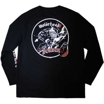 Merce Motörhead: Motorhead Unisex Long Sleeve T-shirt: Bomber (back & Sleeve Print) (small) S