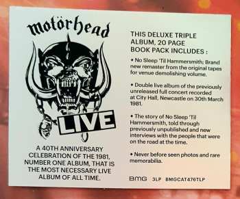 3LP Motörhead: No Sleep 'Til Hammersmith DLX