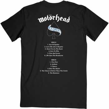 Merce Motörhead: Tričko Ace Of Spades Track List  S