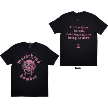 Merce Motörhead: Motorhead Unisex T-shirt: Bomber Lyric (black) (back Print) (small) S