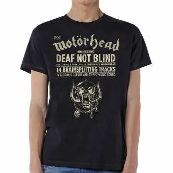 Merch Motörhead: Maglietta Deaf Not Blind 