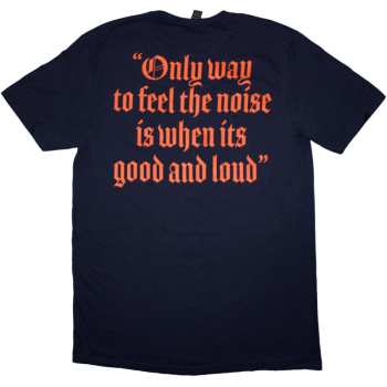 Merce Motörhead: Motorhead Unisex T-shirt: Good & Loud (navy Blue) (back Print) (small) S