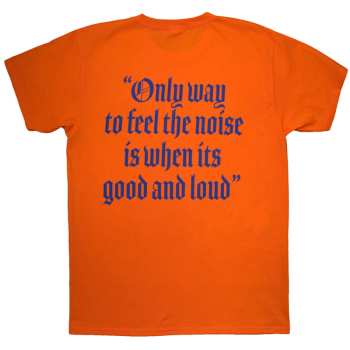 Merce Motörhead: Motorhead Unisex T-shirt: Good & Loud (orange) (back Print) (small) S