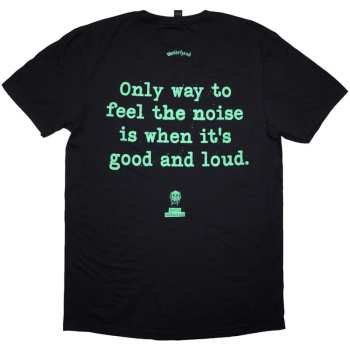 Merce Motörhead: Motorhead Unisex T-shirt: Overkill Lyric (black) (back Print) (small) S