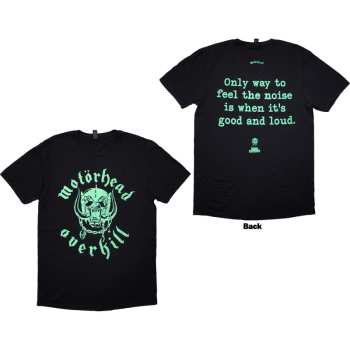Merce Motörhead: Motorhead Unisex T-shirt: Overkill Lyric (black) (back Print) (small) S