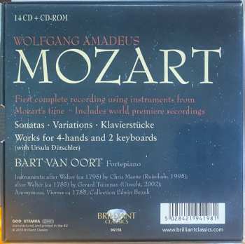 14CD/Set di cofanetti Wolfgang Amadeus Mozart: Complete Keyboard Works