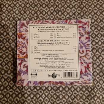 CD Johannes Brahms: Klarinettenquintett A-Dur KV 581 / Klarinettenquintett H-moll Op. 115