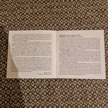 CD Johannes Brahms: Klarinettenquintett A-Dur KV 581 / Klarinettenquintett H-moll Op. 115