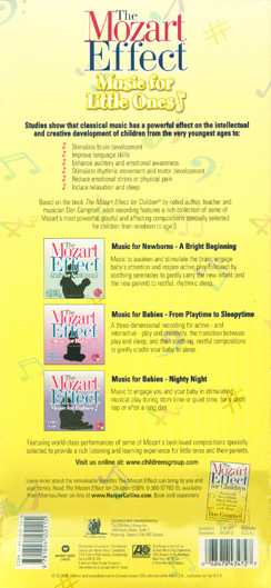 3CD Wolfgang Amadeus Mozart: The Mozart Effect: Music For Little Ones