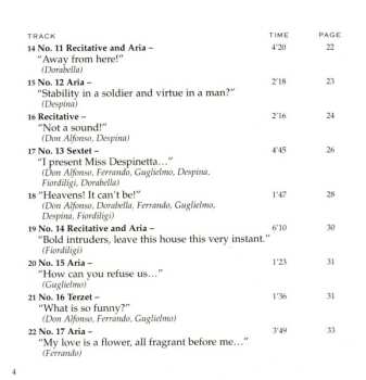 2CD Wolfgang Amadeus Mozart: Così Fan Tutte = Women Are Like That