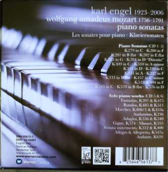6CD/Set di cofanetti Wolfgang Amadeus Mozart: Piano Sonatas