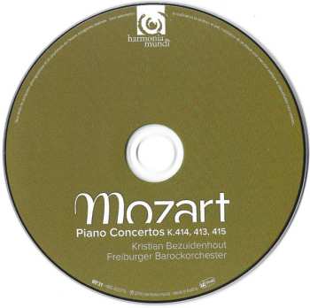 CD Wolfgang Amadeus Mozart: Piano Concertos K.413, 414, 415