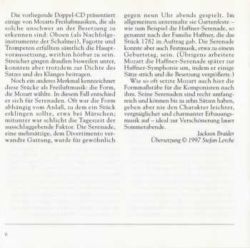 2CD Wolfgang Amadeus Mozart: Famous Serenades Nos. 4, 5, & 7 "Haffner" / Two Marches