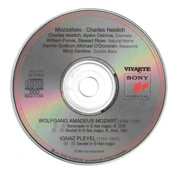 CD Wolfgang Amadeus Mozart: Serenades For Wind Instruments