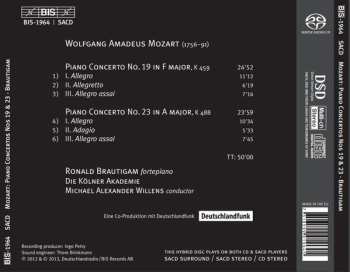 SACD Wolfgang Amadeus Mozart: Piano Concertos Nos 19 In F Major & 23 In A Major