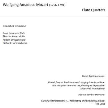 CD Wolfgang Amadeus Mozart: Flute Quartets