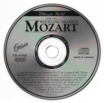 CD Wolfgang Amadeus Mozart: Concerto For Piano And Orchestra No. 21 In C Major K 467 "Elvira Madigan" / Concerto For Piano And Orchestra No. 23 In A Major K 488 / Fantasy K 475